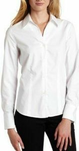 Jones New York size large No Iron white Shirt
